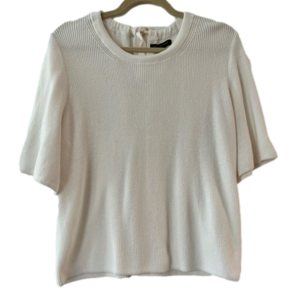 Banana Republic Sweaters - Banana Republic short-sleeved sweater, cream, XLP